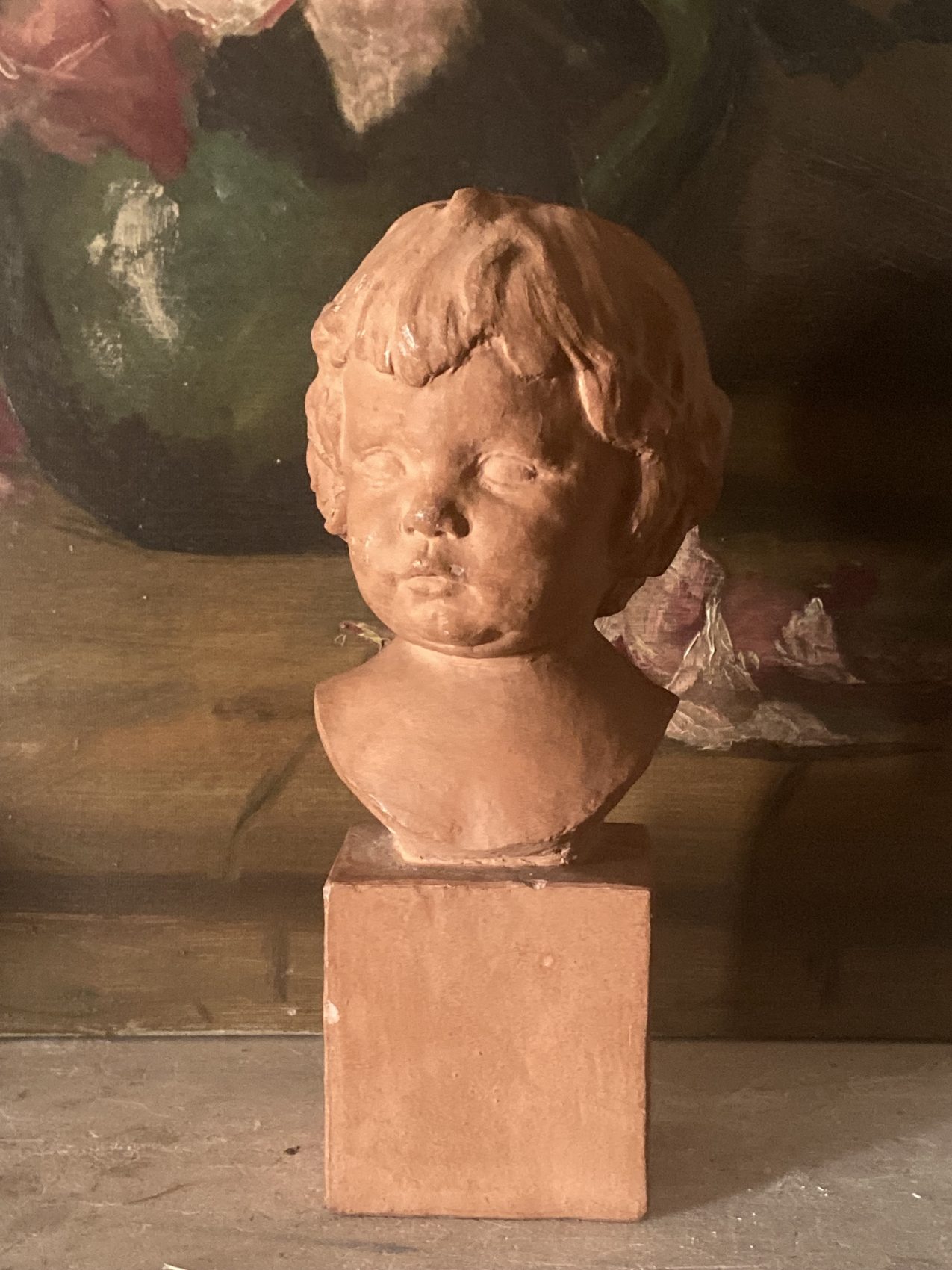 Buste d’enfant en terre cuite signé Cocry – Édition Martel – circa 1900