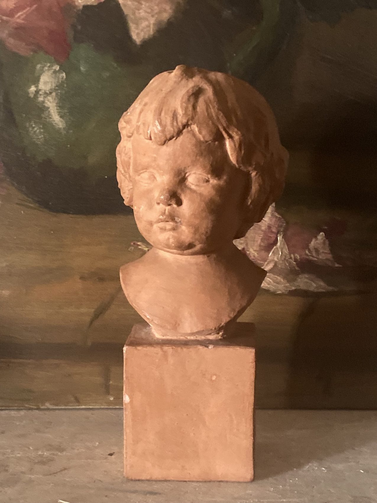 Buste d’enfant en terre cuite signé Cocry – Édition Martel – circa 1900