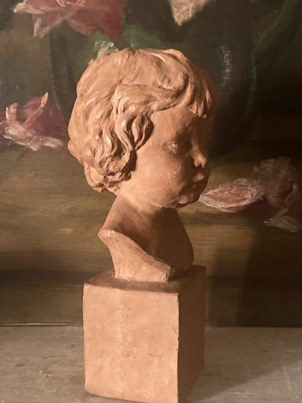 Buste d’enfant en terre cuite signé Cocry – Édition Martel – circa 1900