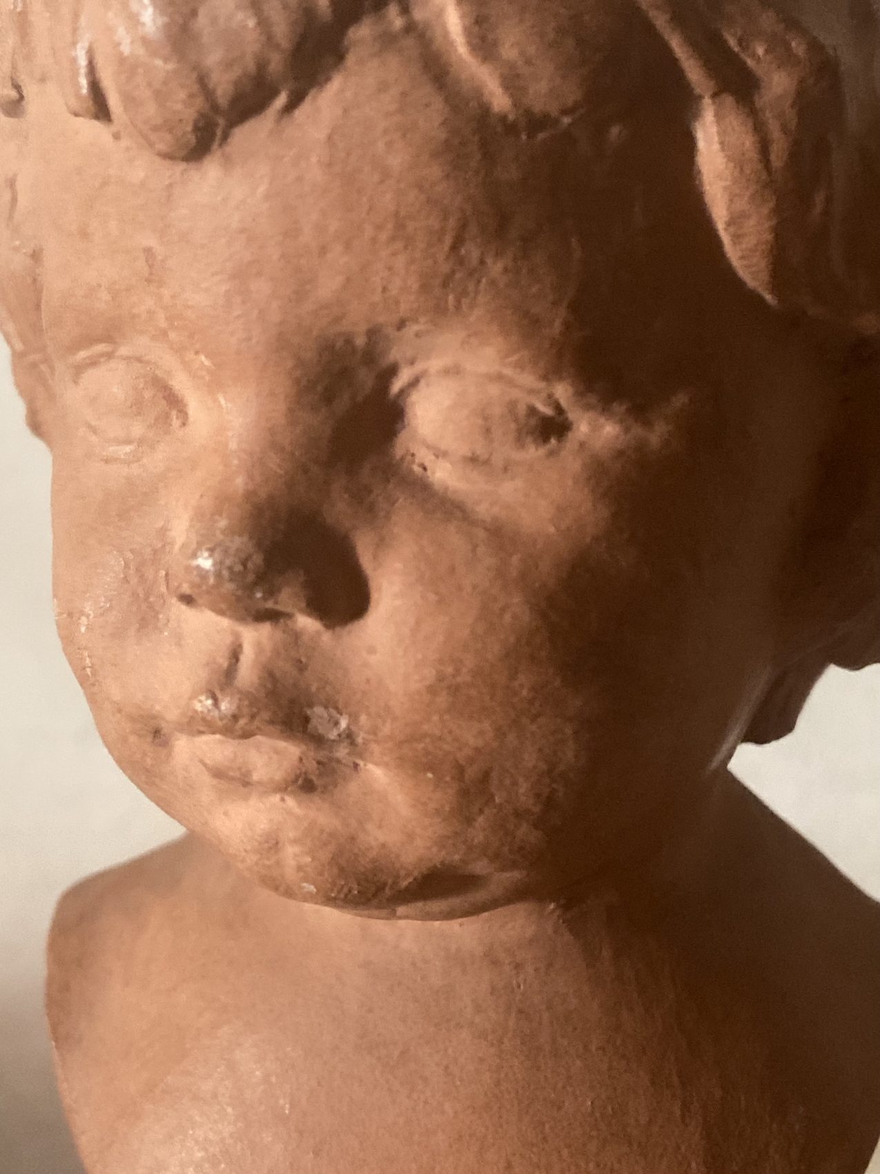 Buste d’enfant en terre cuite signé Cocry – Édition Martel – circa 1900