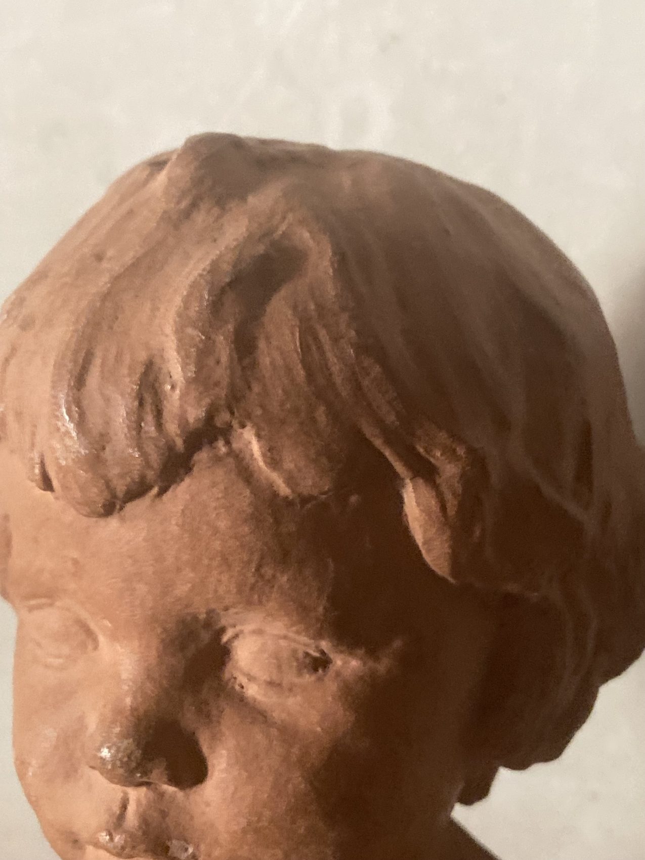 Buste d’enfant en terre cuite signé Cocry – Édition Martel – circa 1900