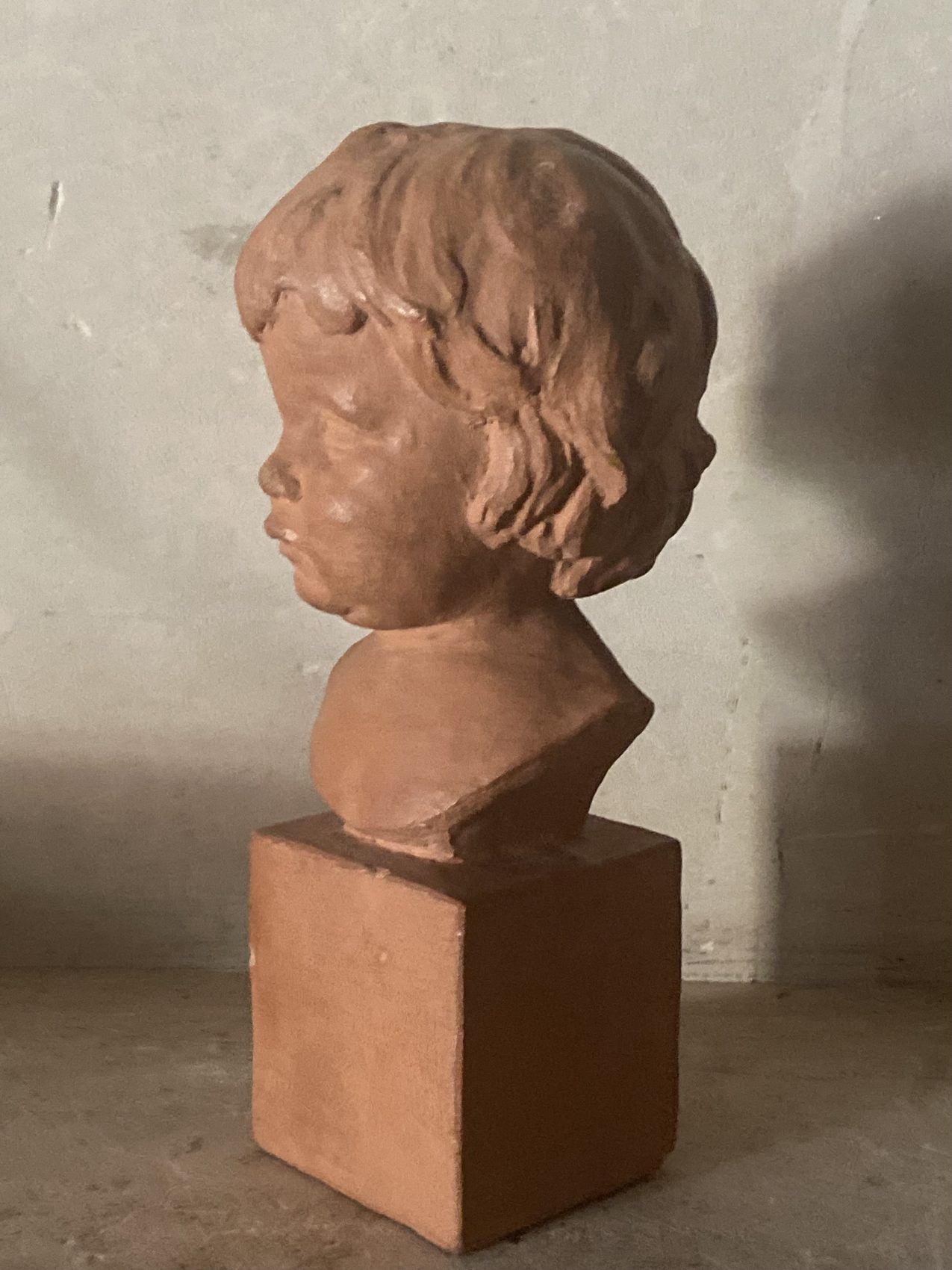 Buste d’enfant en terre cuite signé Cocry – Édition Martel – circa 1900