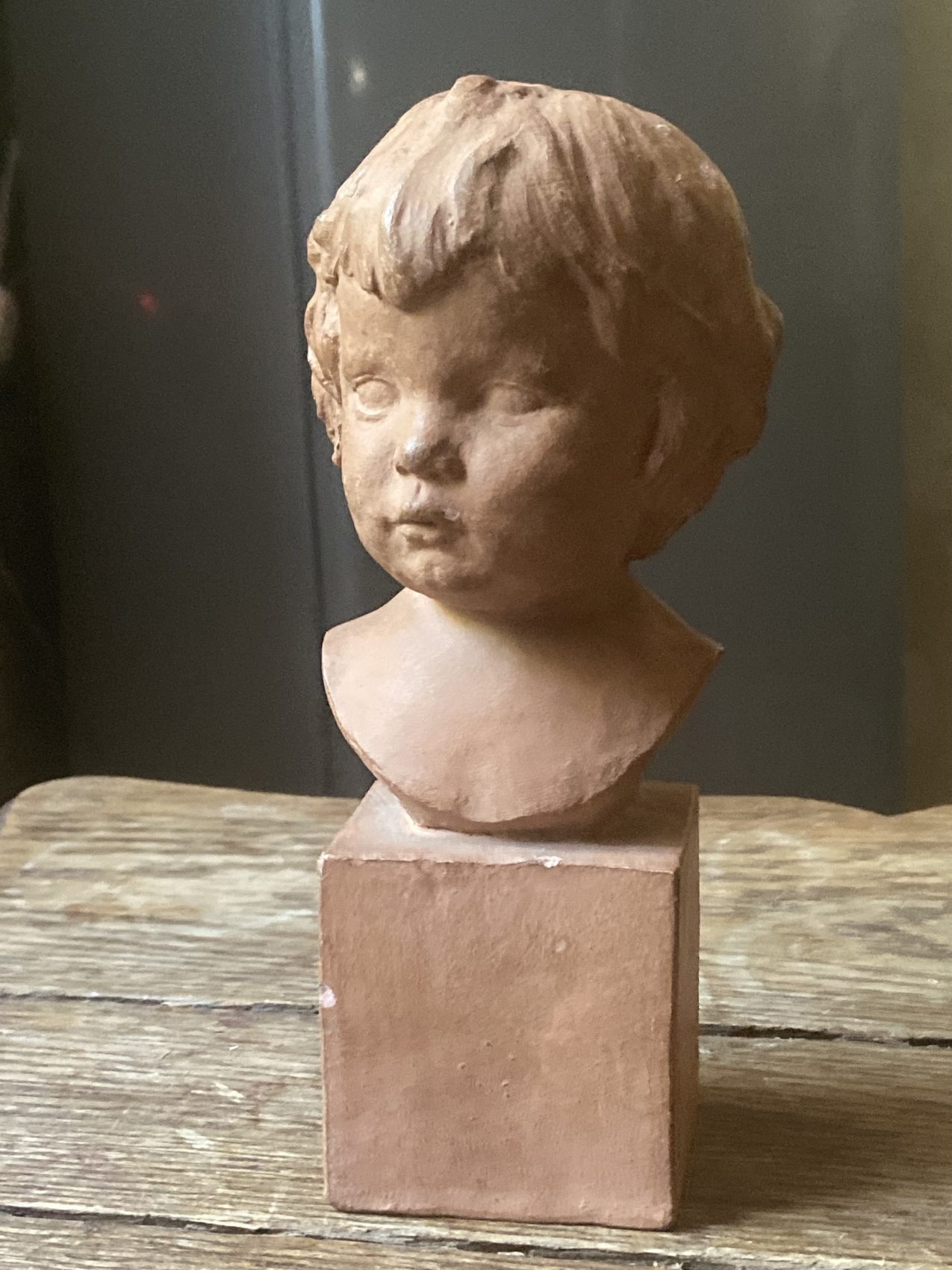 Buste d’enfant en terre cuite signé Cocry – Édition Martel – circa 1900