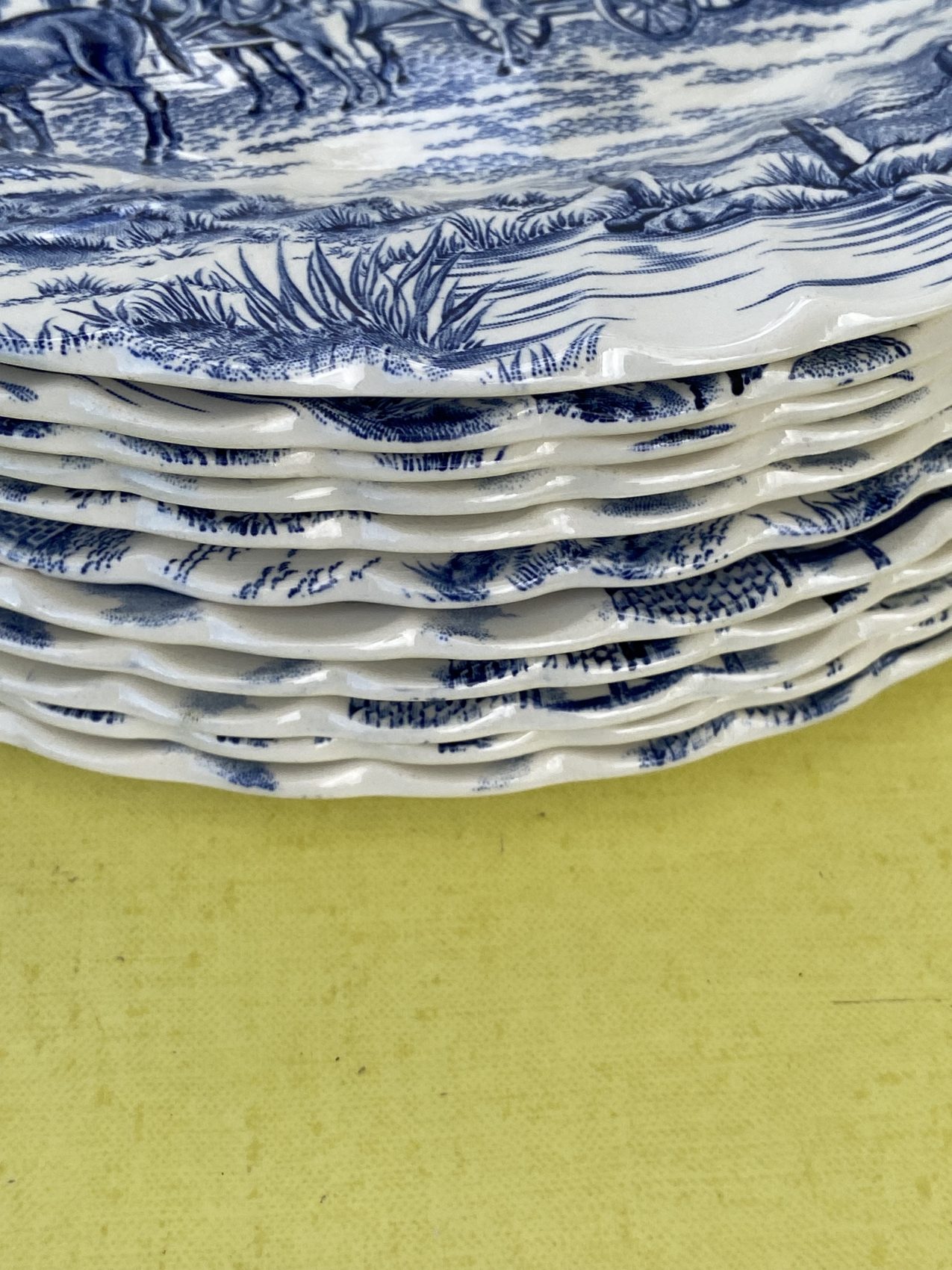 Série de 12 assiettes plates Myott -Royal Mail – Faïence anglaise Staffordshire – Image 3