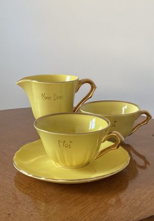 Ensemble “Toi et moi” – Salins, vintage des années 50 –  jaune canari