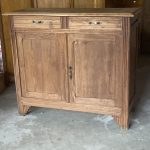 Buffet ancien Epoque Art Déco en pin ciré esprit maison de campagne