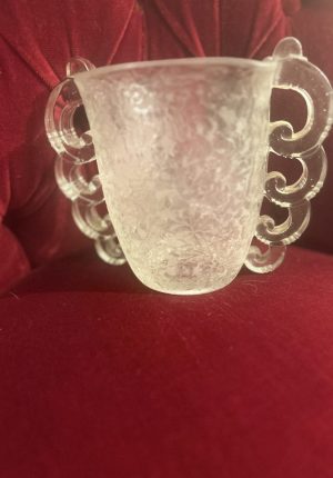 Vase Art déco en cristal dégagé à l’acide Pierre d’Avesn pour Daum - intemporel Art deco