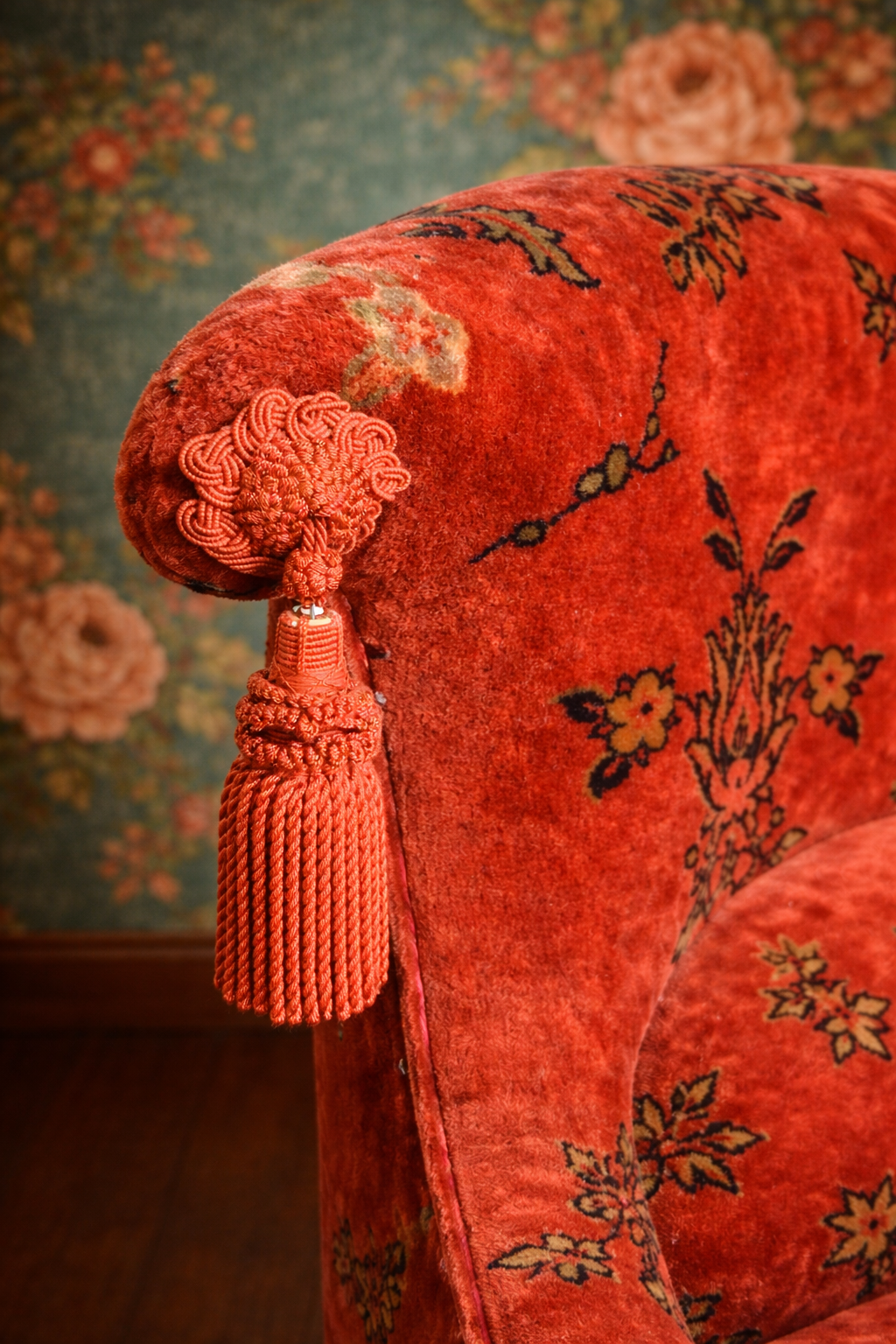 Fauteuil crapaud Napoléon III en velours - sacrément chic – Image 3