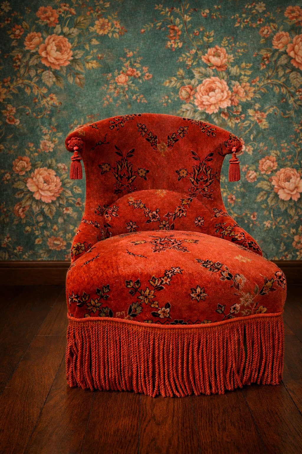 Fauteuil crapaud Napoléon III en velours - sacrément chic – Image 2