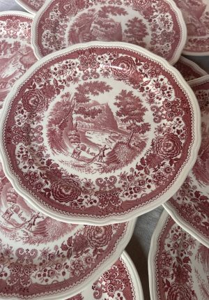 Série de 12 assiettes plates Villeroy & Boch Un beau classique anglais