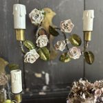 Une applique italienne vintage poétique et charmante  Prix de vente de 150 euros  Livraison partout en France au choix 