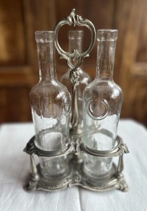 Serviteur à liqueur ancien Cusenier – objet publicitaire circa 1900  Une rareté d'exception