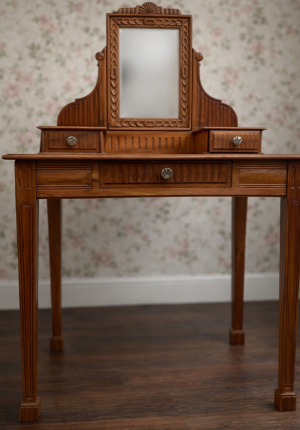 Coiffeuse ancienne en noyer – esprit 1900, charme de transition Prix de vente : 315 euros Livraison partout en France : 80 euros