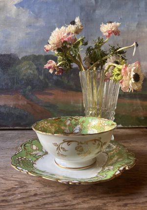 Ensemble de plats de service anciens Samuel Alcock – Staffordshire, Angleterre, vers 1835-1845 Chic et rare