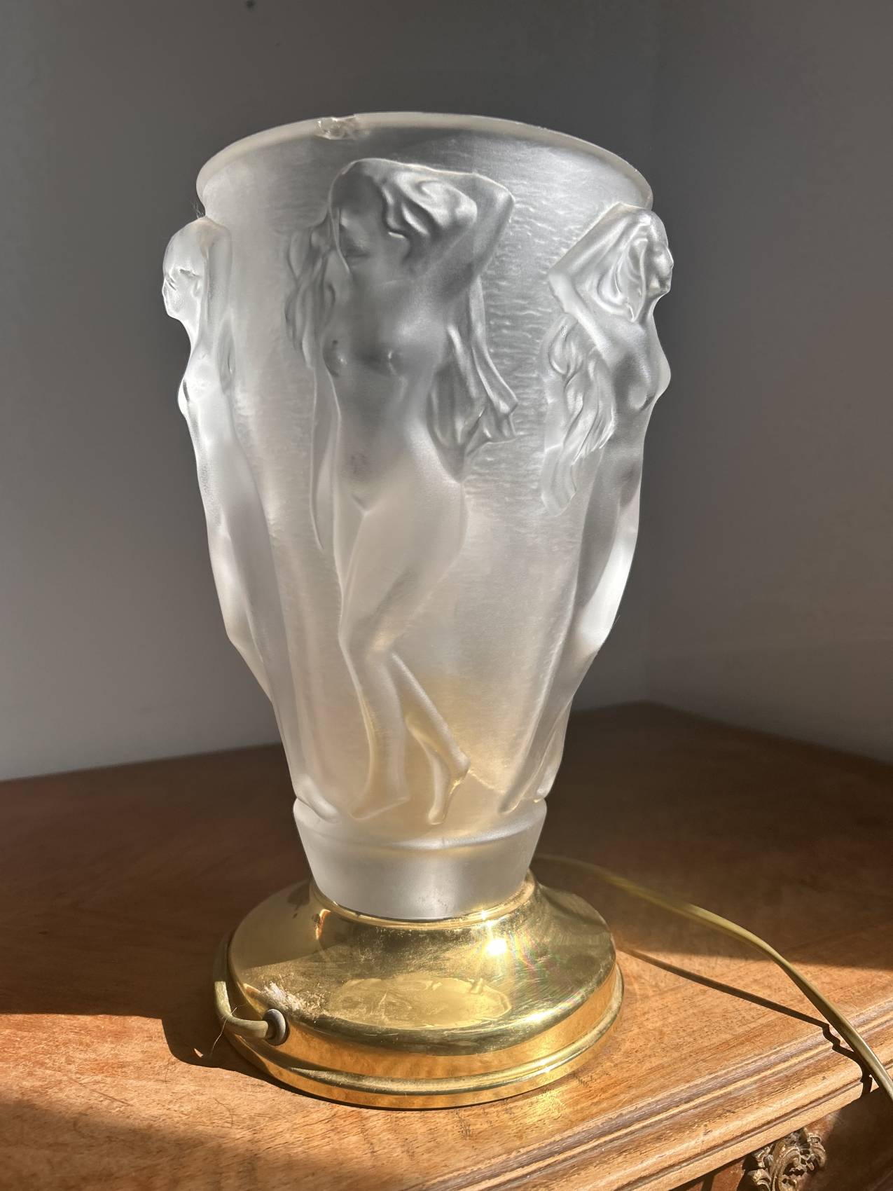 Grande lampe en cristal Nachtmann – de style art déco  Prix : 325 €  Livraison : Colissimo recommandé  +30 €