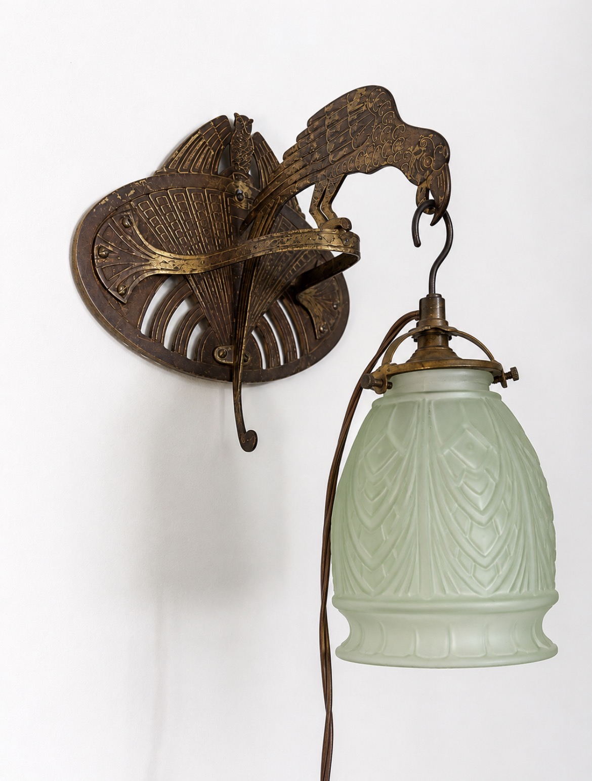 Applique Art Déco perroquet en métal – luminaire mural atypique TROP TARD ADOPTEE – Image 4