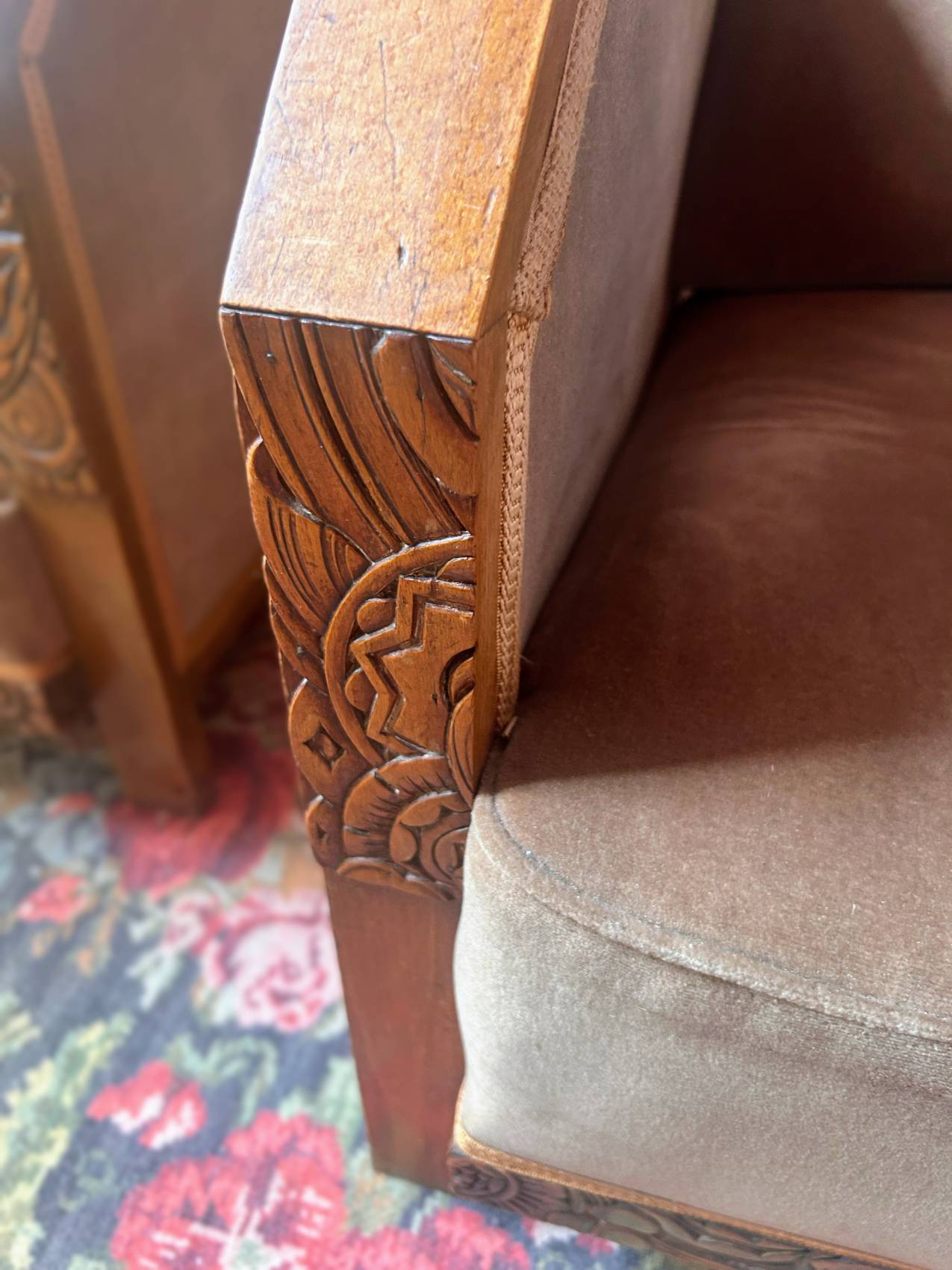 Paire de fauteuils club art déco rénovés – élégance intemporelle et rareté – Image 6