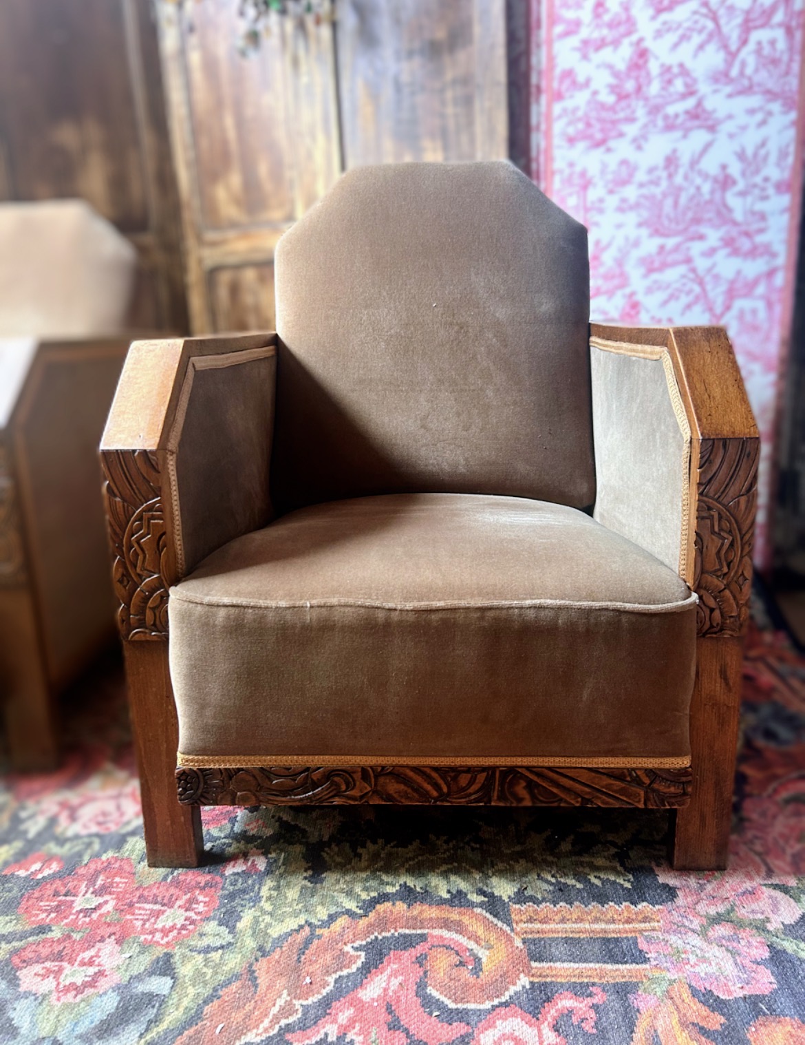 Paire de fauteuils club art déco rénovés – élégance intemporelle et rareté – Image 9