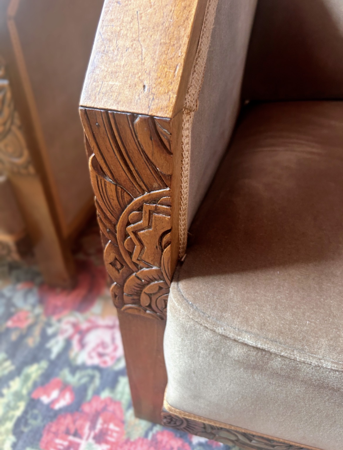 Paire de fauteuils club art déco rénovés – élégance intemporelle et rareté – Image 10