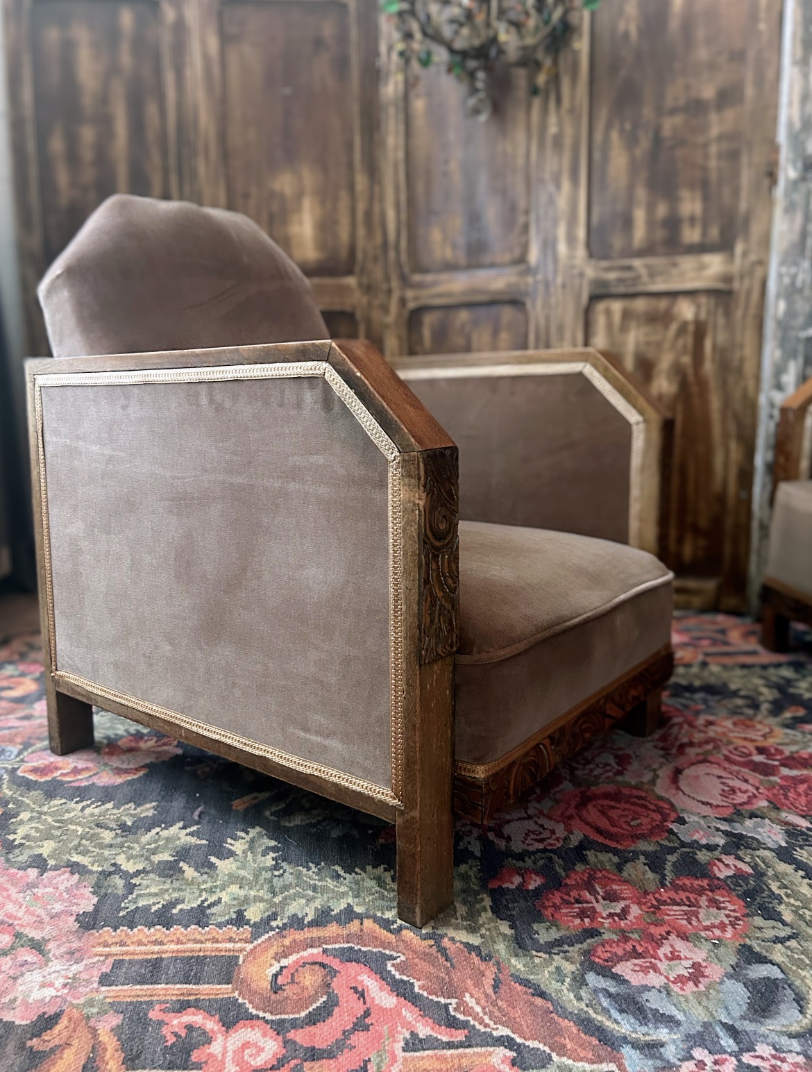 Paire de fauteuils club art déco rénovés – élégance intemporelle et rareté – Image 15
