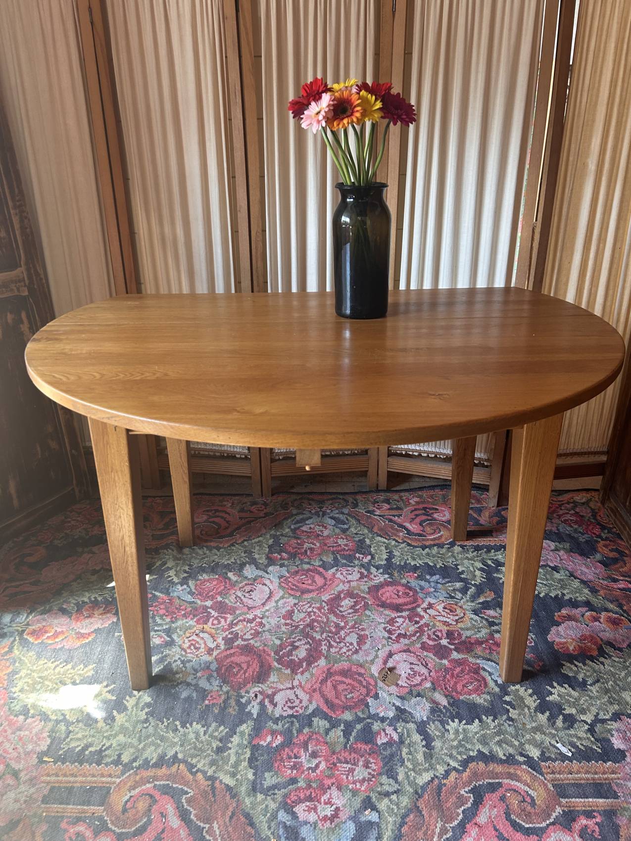 Table ronde extensible en chêne blond de 4 à 12 personnes - l’esprit campagne chic – Image 9