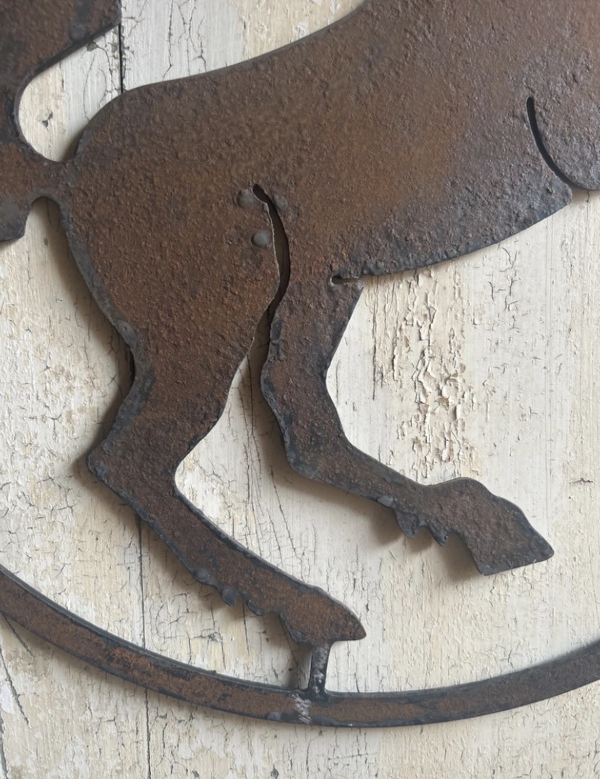 Enseigne ancienne de maréchal-ferrand en métal - Le cheval - parfait intérieur comme extérieur – Image 10