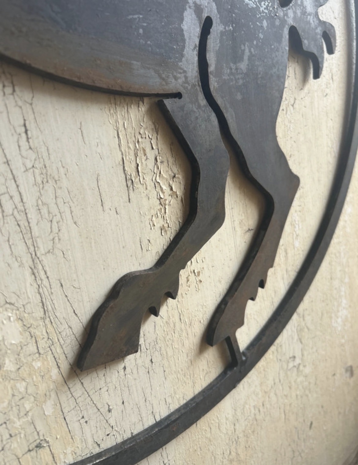 Enseigne ancienne de maréchal-ferrand en métal - Le cheval - parfait intérieur comme extérieur – Image 8