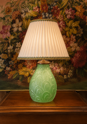 Pied de lampe Art déco en verre - Atypique et contemporain