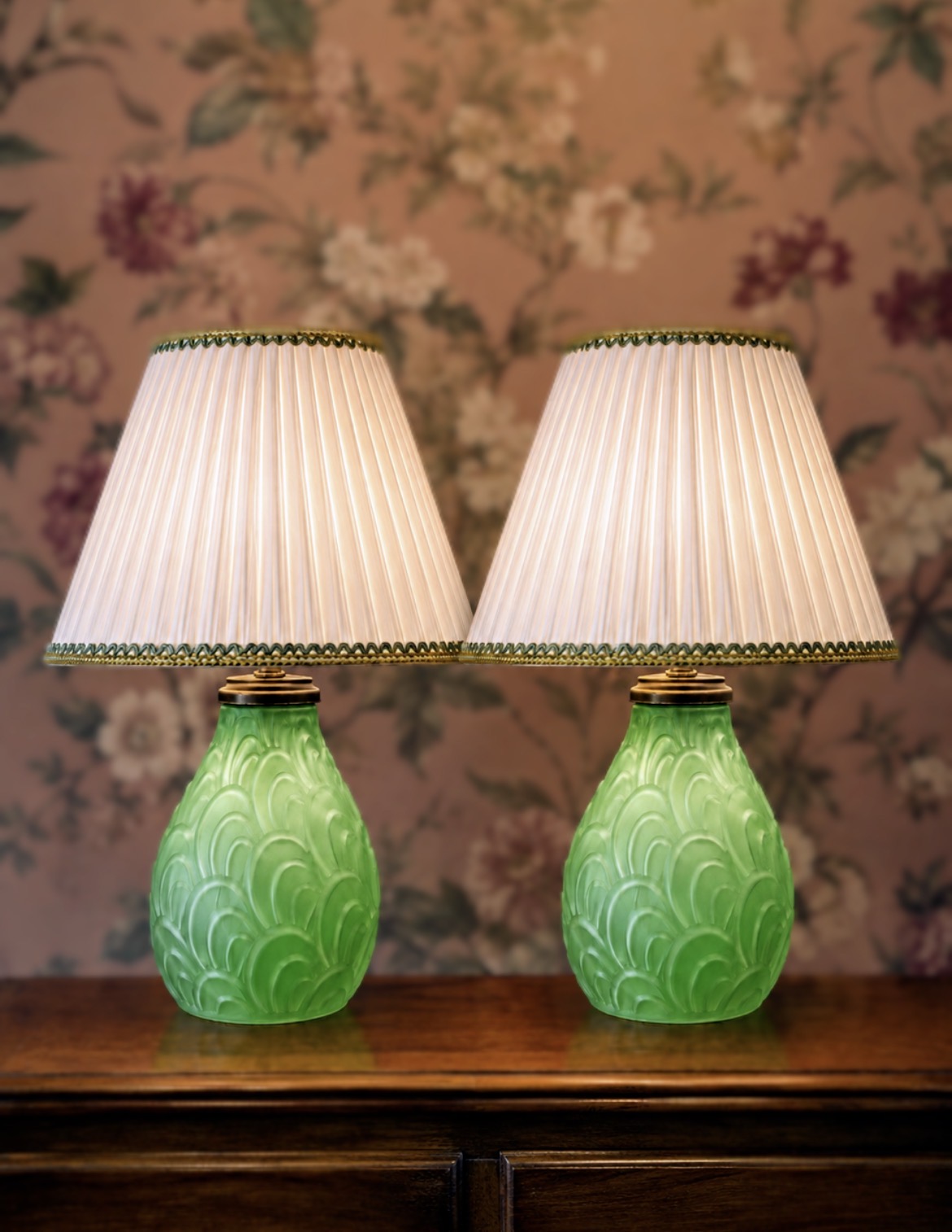 Pied de lampe Art déco en verre - Atypique et contemporain – Image 2