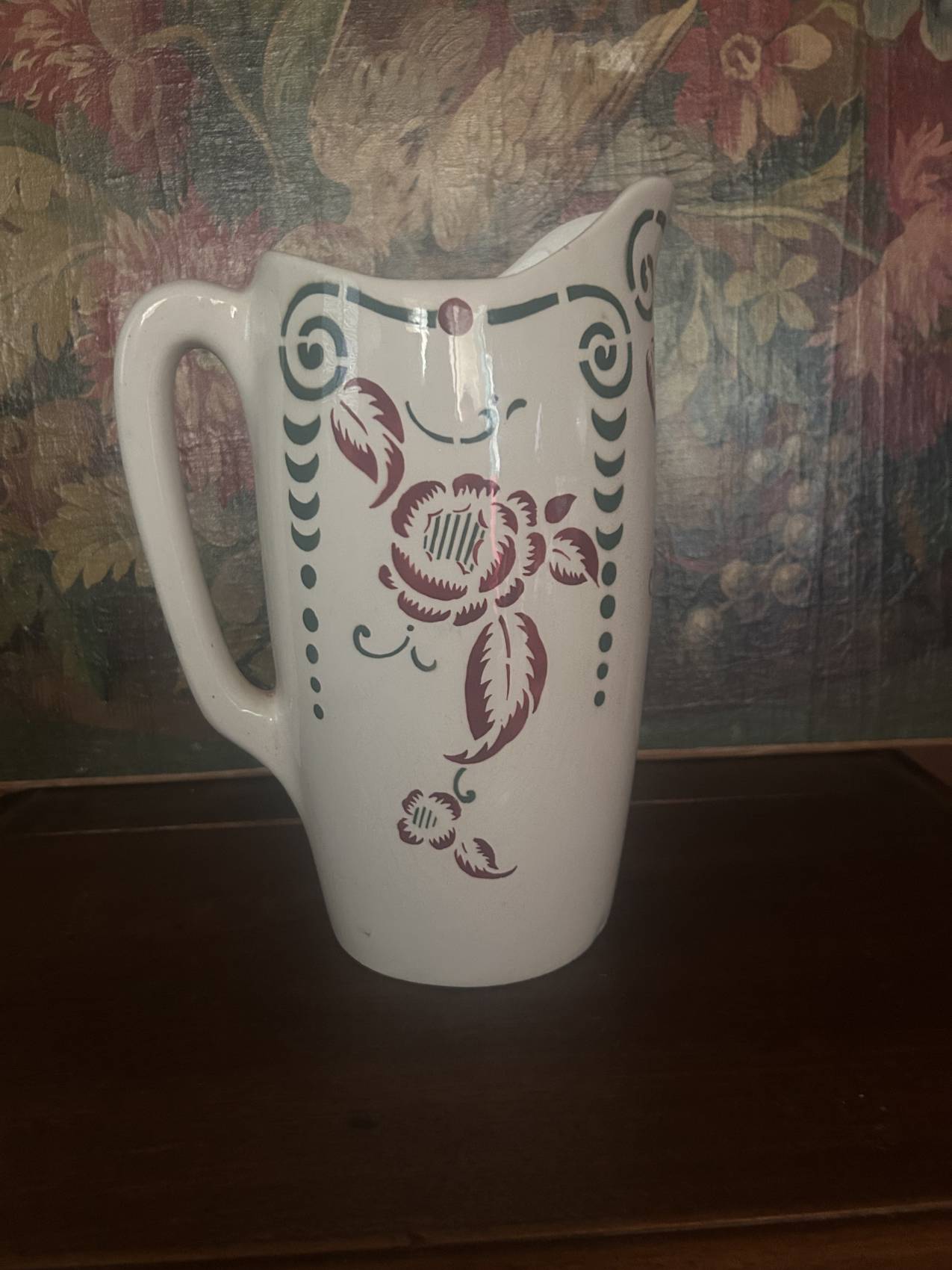 Grand pichet de toilette en faïence Art Déco – Début du XXe siècle un vase intemporel – Image 3