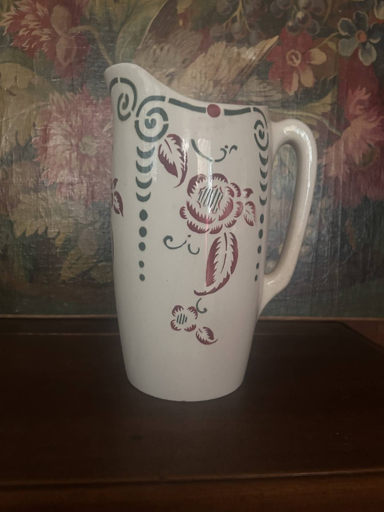Grand pichet de toilette en faïence Art Déco – Début du XXe siècle un vase intemporel – Image 2