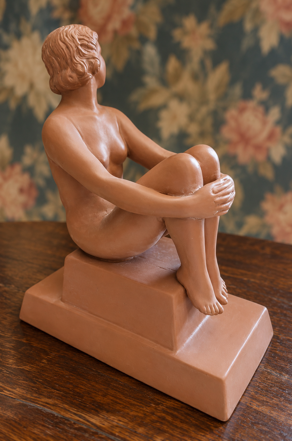 Sculpture art déco en terre cuite – la baigneuse- intemporelle – Image 2