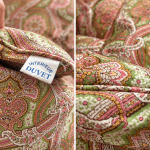 Édredon ancien en duvet à motif cachemire – 150 × 160 cm l'indispensable