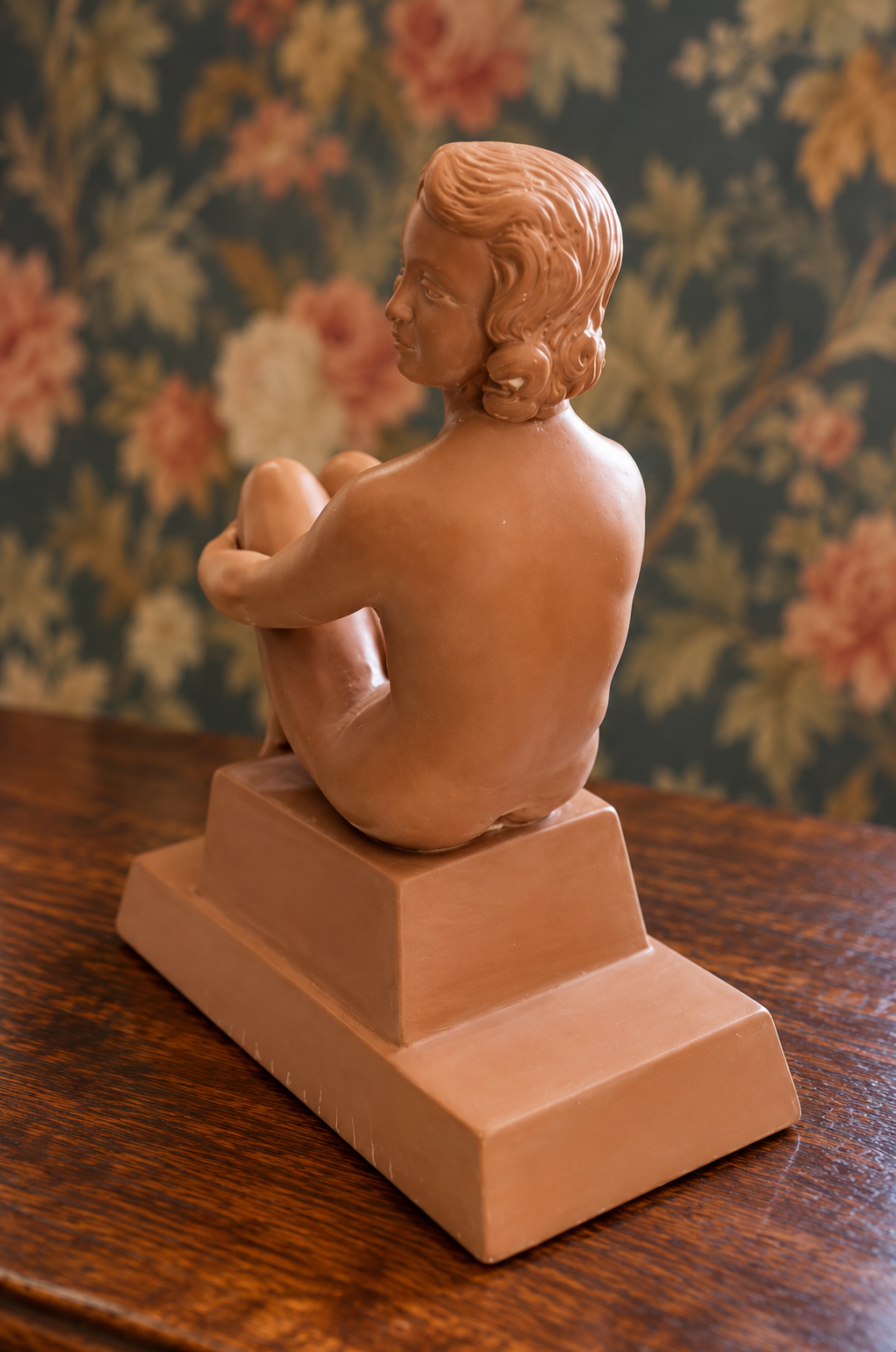 Sculpture art déco en terre cuite – la baigneuse- intemporelle – Image 3