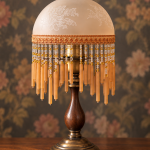 Petite lampe Charleston vintage aux couleurs de l’automne