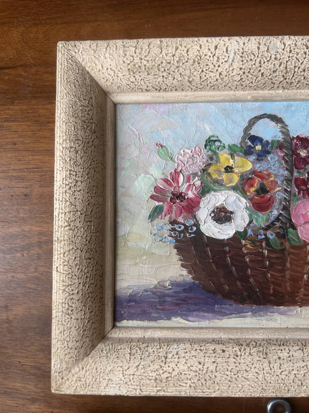 Lot de deux petites peintures à l’huile anciennes – Image 6