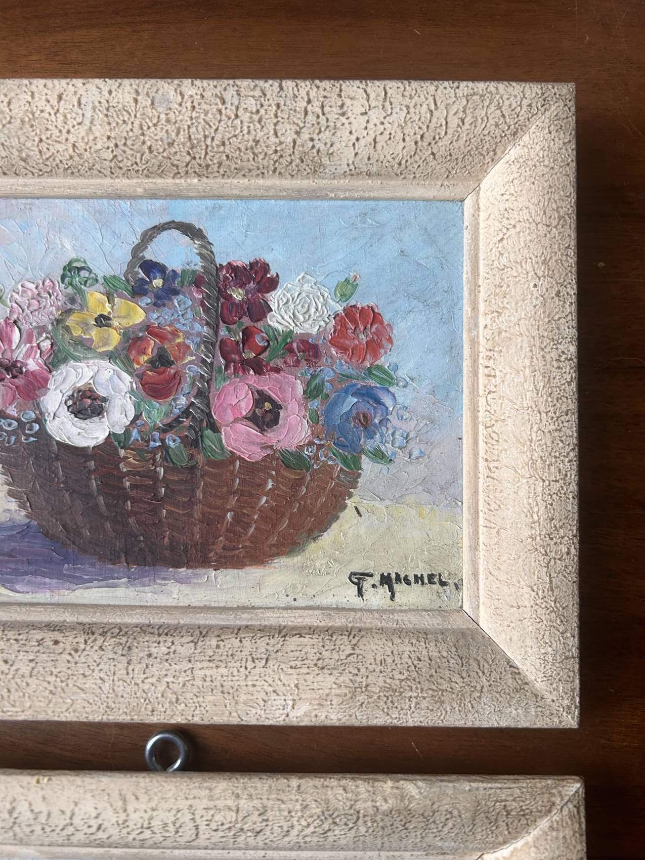 Lot de deux petites peintures à l’huile anciennes – Image 7