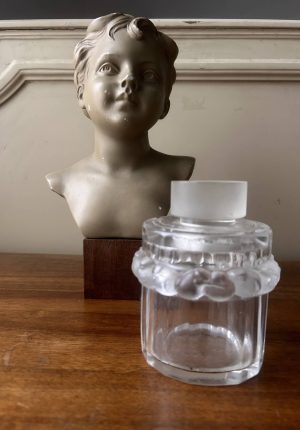 Flacon de toilette en cristal Lalique France aux oiseaux