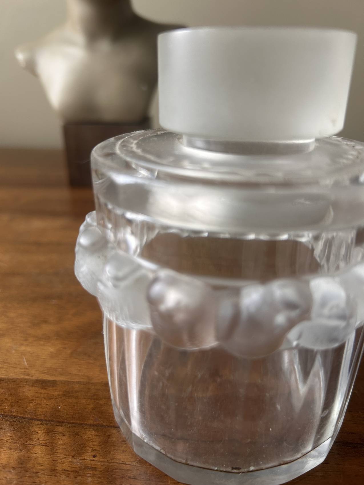 Flacon de toilette en cristal Lalique France aux oiseaux – Image 6