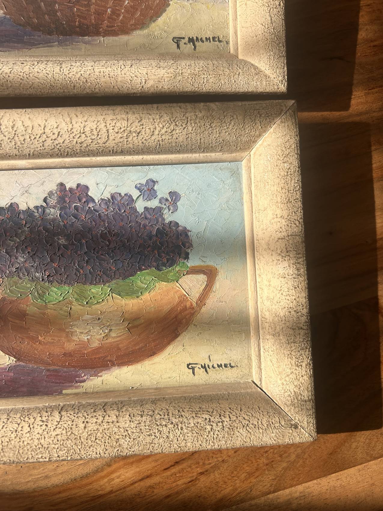 Lot de deux petites peintures à l’huile anciennes – Image 14