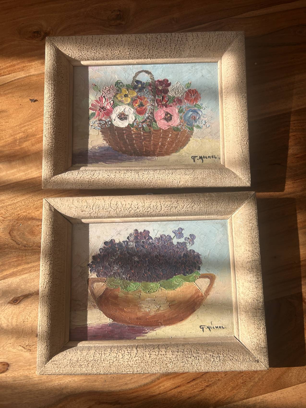 Lot de deux petites peintures à l’huile anciennes – Image 16