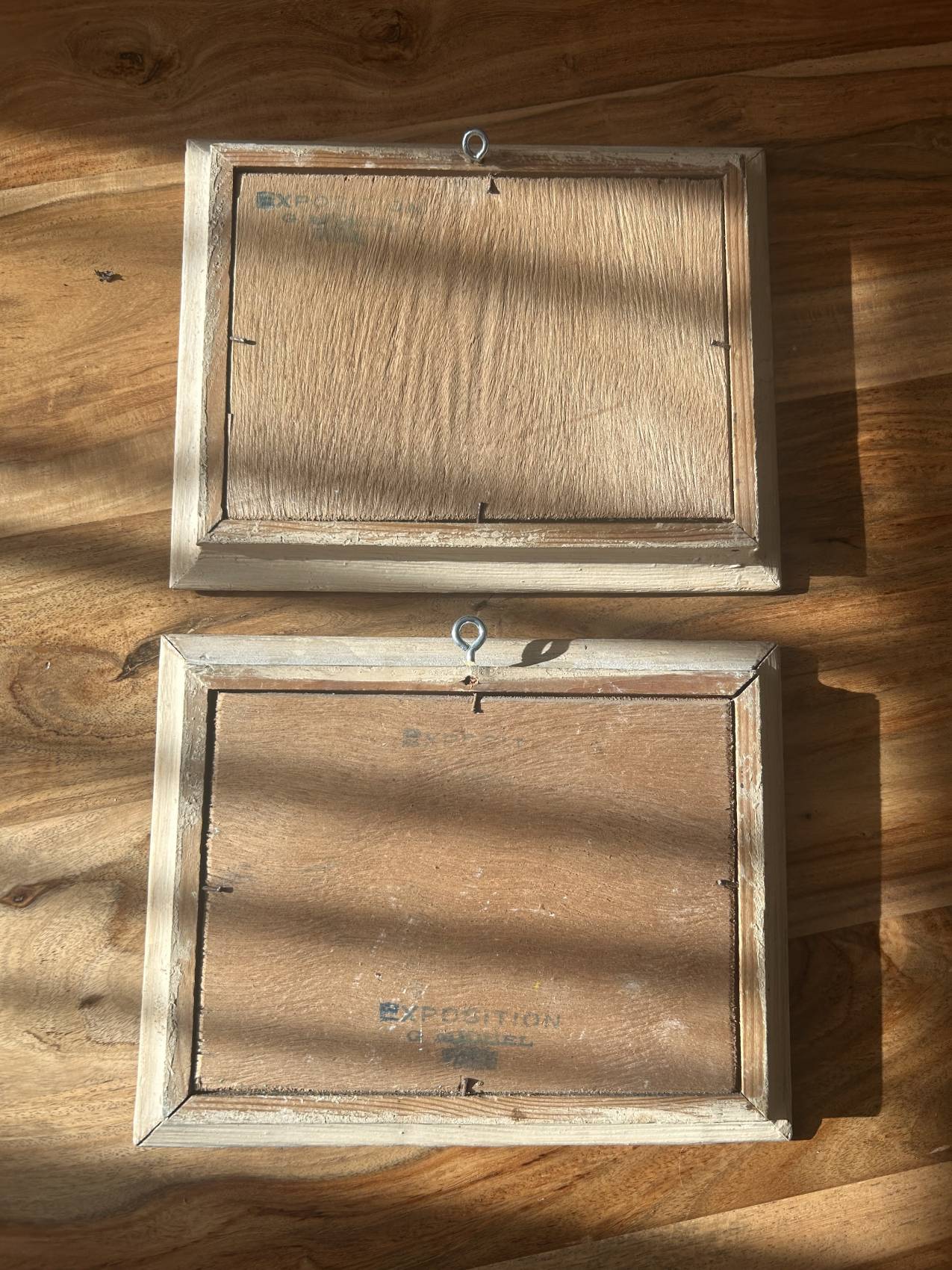 Lot de deux petites peintures à l’huile anciennes – Image 18