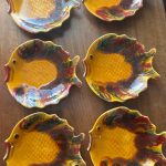 Six assiettes poissons en céramique de Vallauris – années 50-60 atypiques et jolies